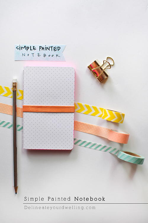 Simple Painted Notebook Decoration