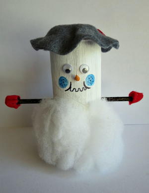 Download Free Christmas Snowman Toilet Paper Roll Craft Favecrafts Com PSD Mockup Template