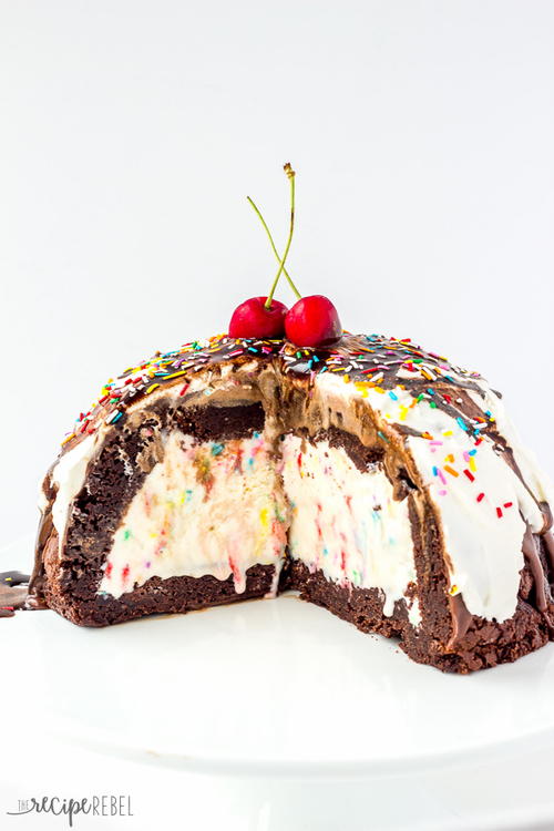 Brownie Mountain Ice Cream Cake