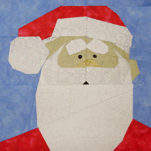 Santa Paper Piecing Block