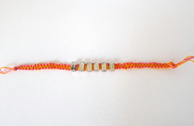 Crystal Macrame Bracelet