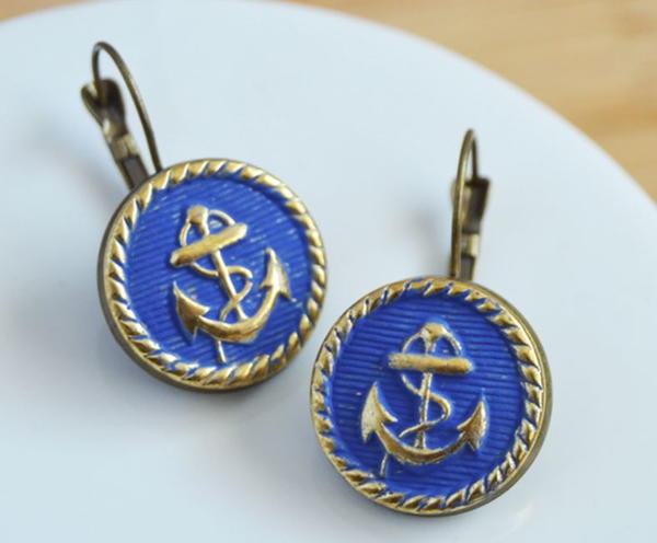 Nautical Flair DIY Earrings | AllFreeJewelryMaking.com