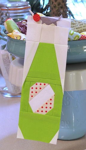 Paper Pieced Pop Bottle