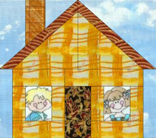 Home Sweet Home Paper Pieced Block