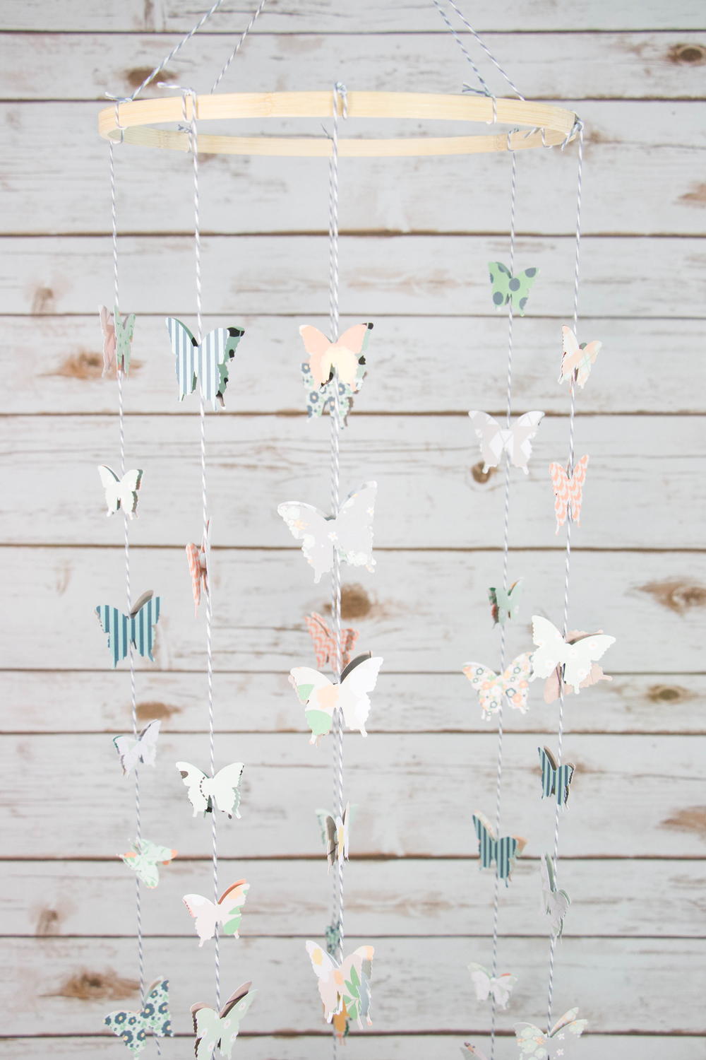 Spring Paper Mobile Butterfly Paper Mobile | AllFreeKidsCrafts.com
