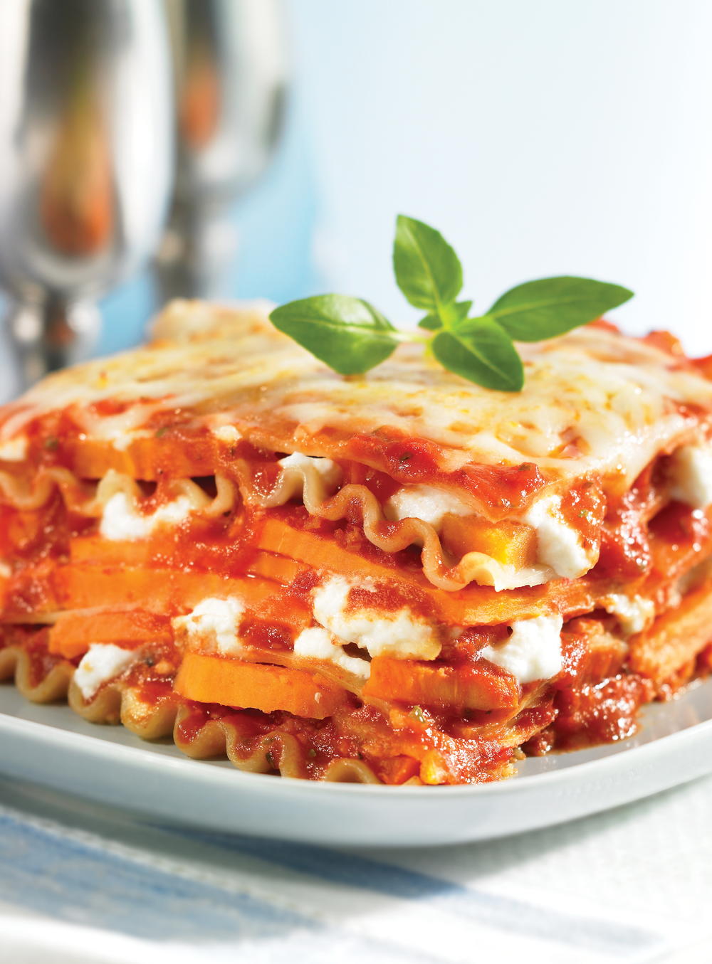 Slow Cooker Sweet Potato Lasagna | AllFreeSlowCookerRecipes.com
