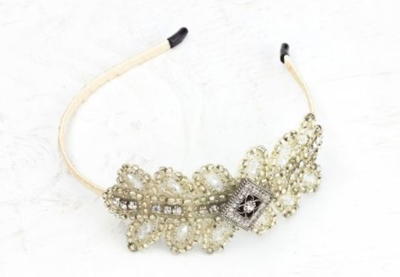 Vintage Bridal Headband from Prima Bead