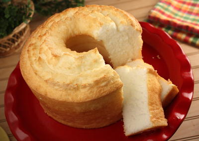 Lemon-Glazed Angel Food Cake