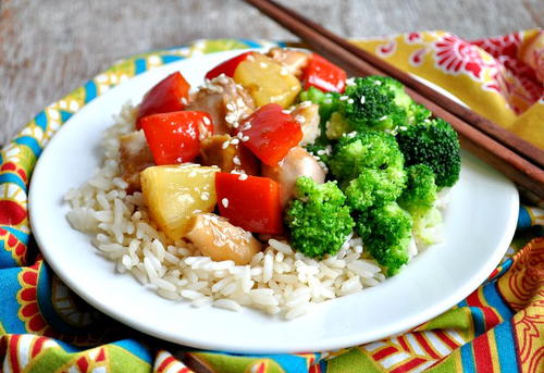 Homemade Slow Cooker Sweet and Sour Chicken