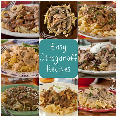12 Recipes for Easy Beef Stroganoff, Chicken Stroganoff, & More