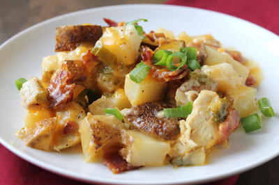 Loaded Baked Potato and Chicken Casserole