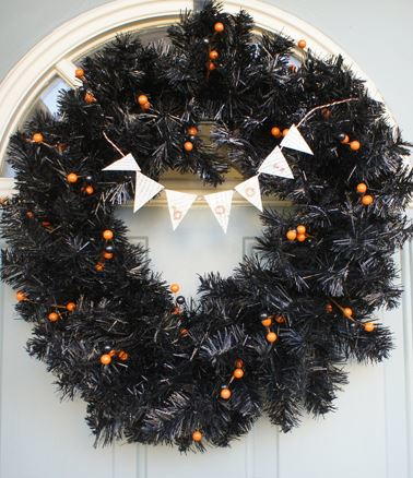 Glitter Halloween Wreath