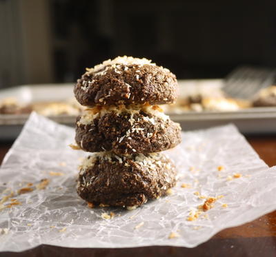 Chocolatey Toasted Coconut Cookies