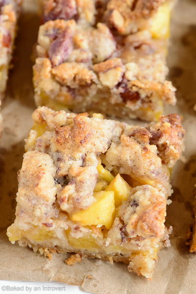 Nectarine Crumble Bars