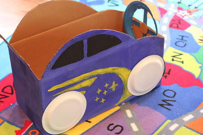 And automobiles.  Cardboard box crafts, Cardboard car, Diy for kids