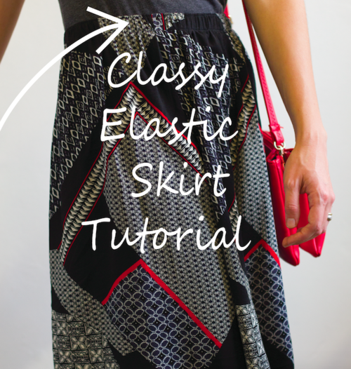 Classy Elastic Skirt Tutorial | AllFreeSewing.com