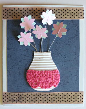 3D Flower Vase Birthday Card 3D Flower Vase Birthday Card