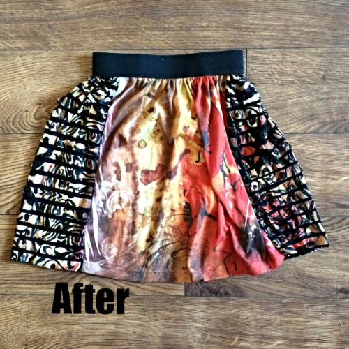 Upcycled Free Girls' Skirt Pattern
