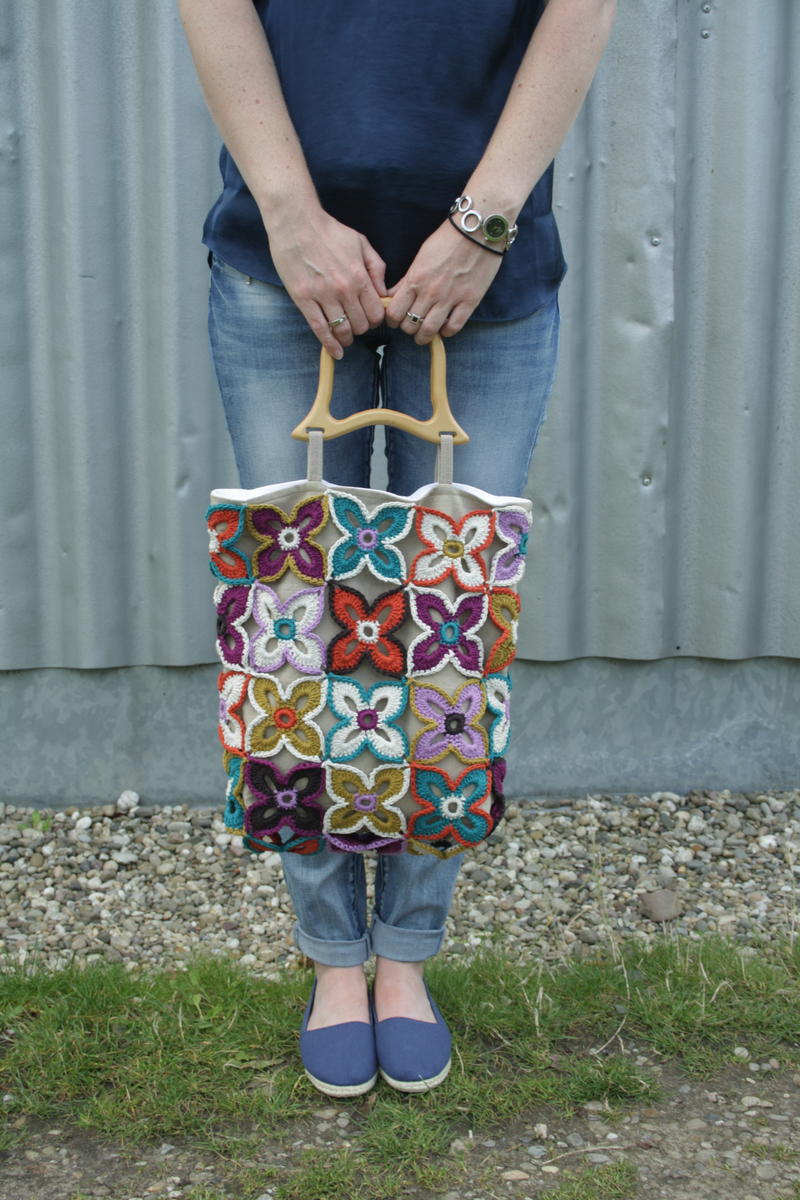 Pretty Crochet Butterfly Bag AllFreeCrochet com
