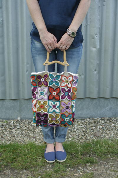 Pretty Knit Butterfly Bag