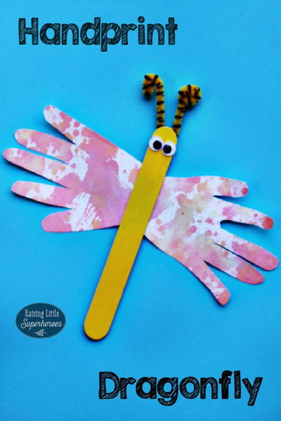 Easy Handprint Dragonfly Craft