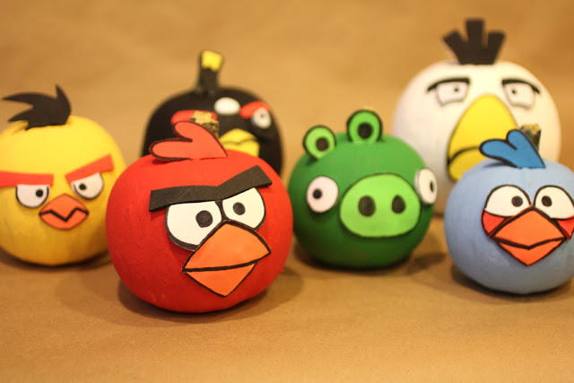Angry Birds Inspired Halloween Pumpkin