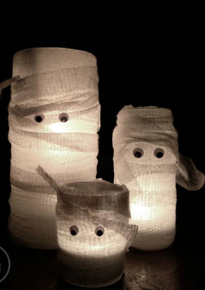 Charmingly Cute Mummy Candles
