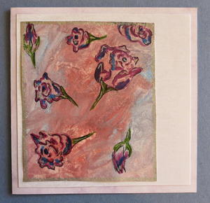Colorful Rose Garden Birthday Card