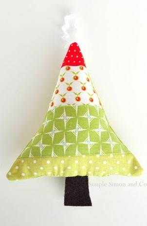 Fabric Scraps Tree Ornaments