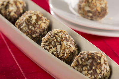Microwave Chocolate Almond Truffles | MrFood.com