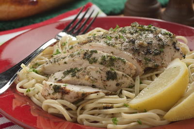 Roasted Chicken Scampi