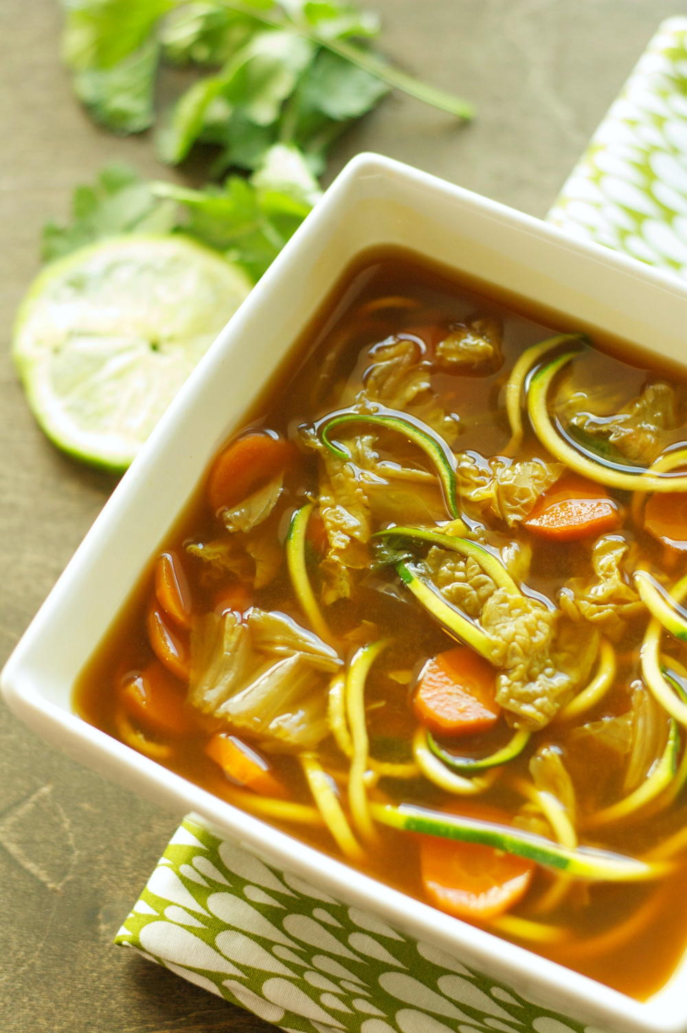 Miso Vegetable Zucchini Noodle Soup