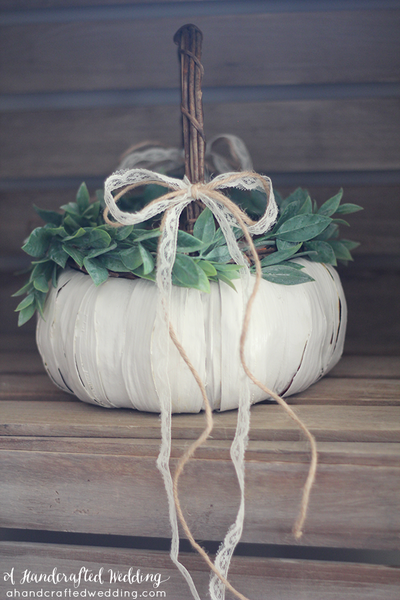 Perfect Pumpkin Flower Girl Basket