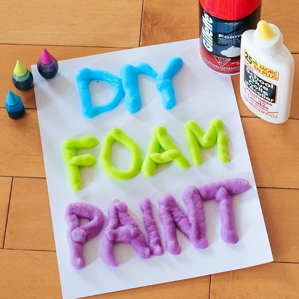 3 Ingredient DIY Foam Paint