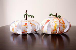 Paper Pumpkin Globes
