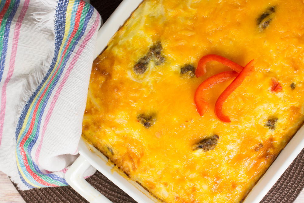 Gluten Free Impossibly Easy Breakfast Bake | FaveGlutenFreeRecipes.com