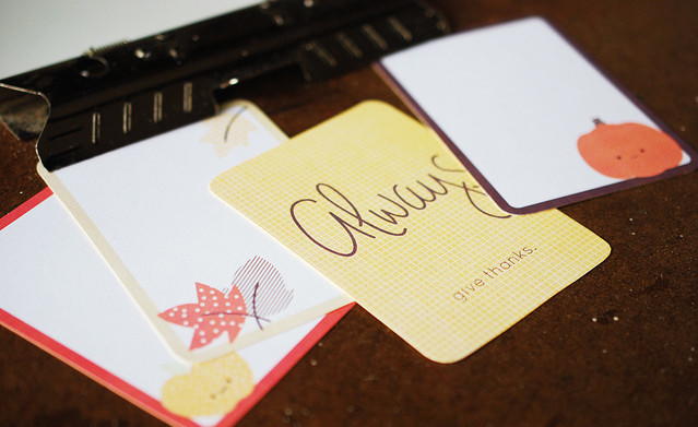 Festive Fall Project Life Cards