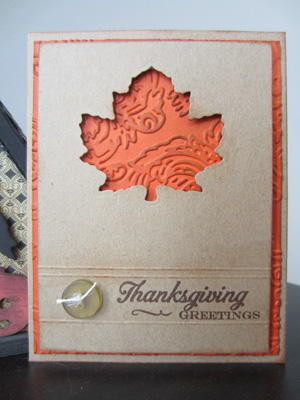 Simple & Sweet Leafy Thanksgiving Card