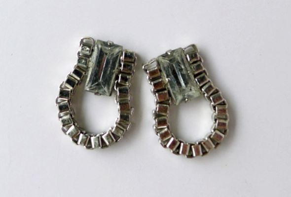 Anthropologie-Inspired Crystal Box Chain Earrings