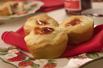 Open Faced Strawberry Cheese Danish