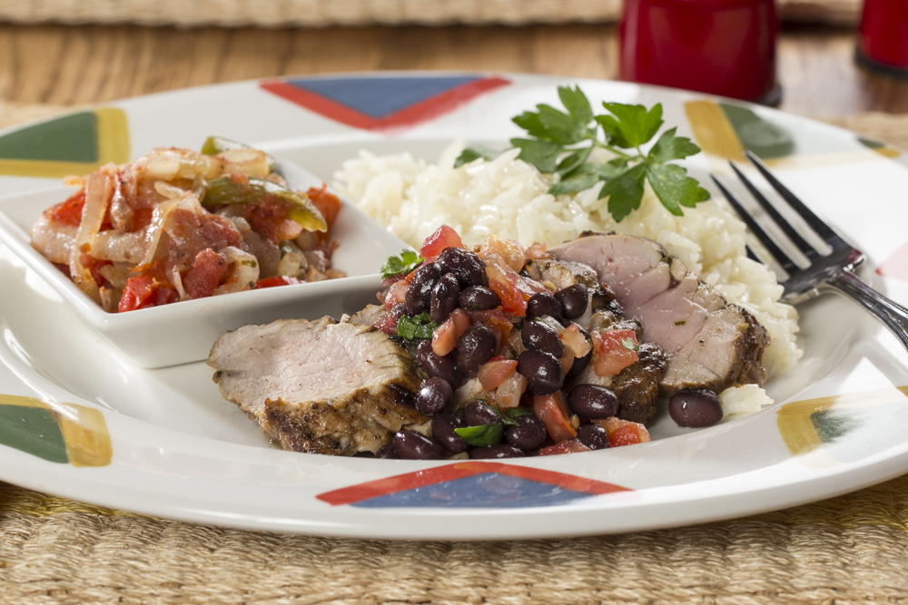 Pork Tenderloin with Black Bean Salsa
