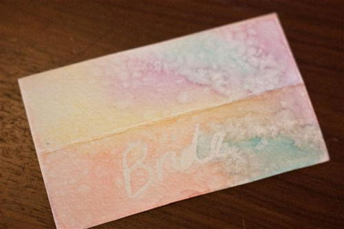 Whimsical Watercolor Place Cards