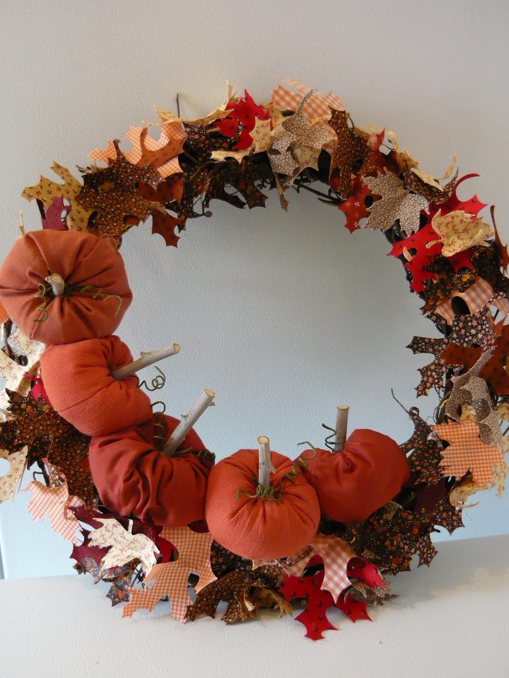 Fall wreath sewing pumpkin crafts patterns projects fabric thanksgiving pumpkins sew tutorial halloween craft cloth easy tutorials allfreesewing fry ll Decorating for Thanksgiving: 16 Unexpected Thanksgiving Crafts to Sew