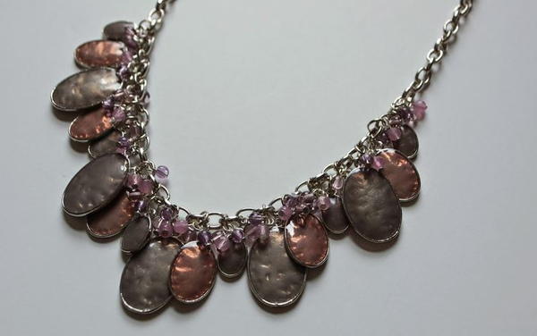 Mauve Madness Charm Necklace