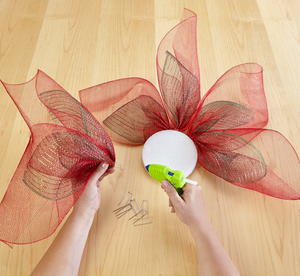 Decorative Mesh Poinsettia Flower Decorative Mesh Poinsettia Flower