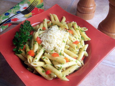 Penne with Parsley Pesto