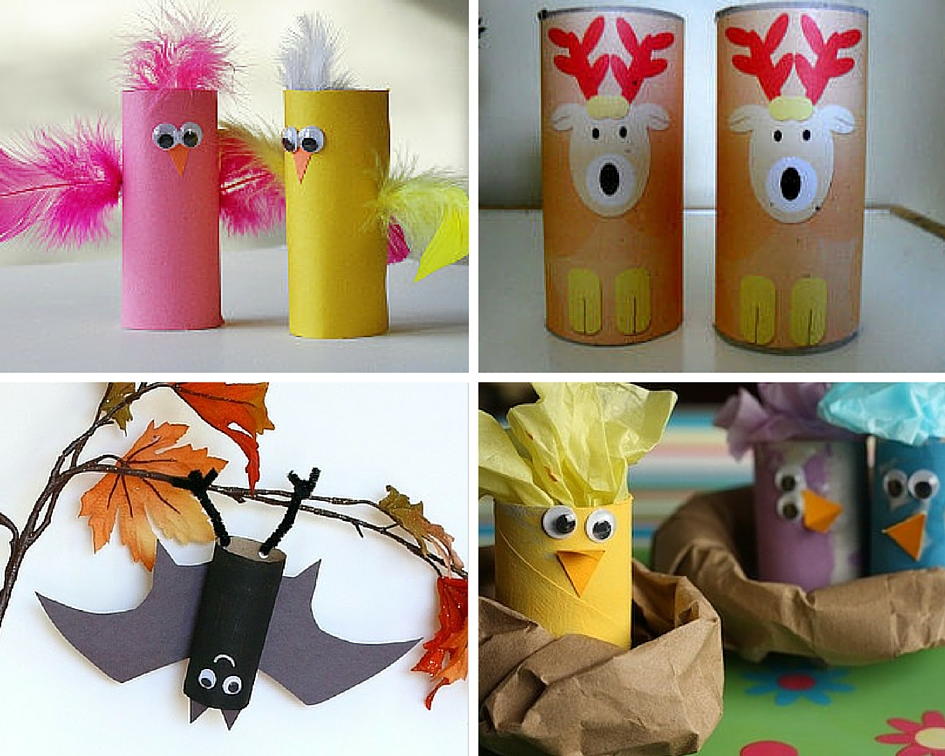 Animal Crafts for Kids: 27 Crafts with Toilet Paper Rolls |  