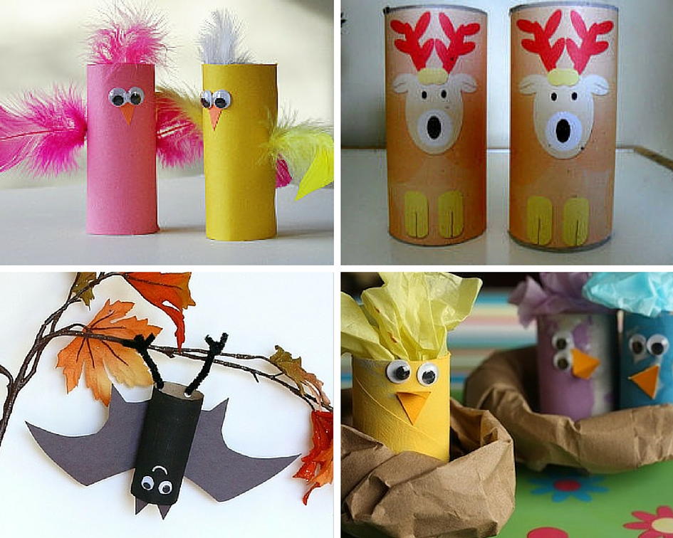 Animal Crafts for Kids: 27 Crafts with Toilet Paper Rolls ...