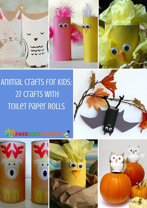 Animal Crafts for Kids: 27 Crafts with Toilet Paper Rolls