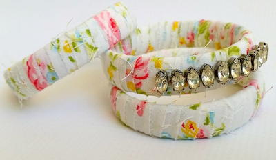 Thrifty Crystal-Bedazzled Bangles